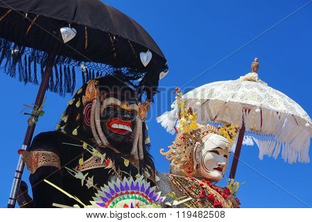 Barong Landung - Traditional Balinese Protective Spirits.