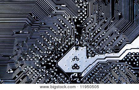 detailed circuit board close-up