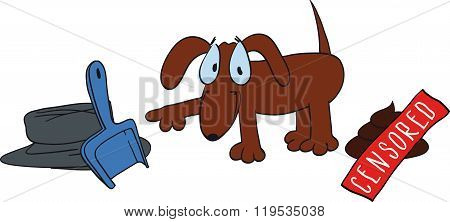cute dog poop