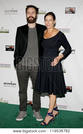 Benjamin Cleary and Serena Armitage at the 2016 Oscar Wilde Awards held at the Bad Robot in Santa Monica, USA on February 25, 2016.