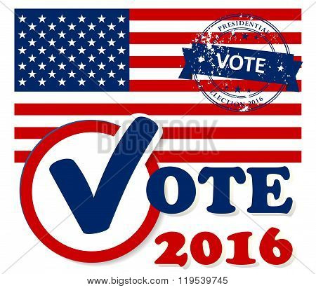 Presidential election in the USA - poster