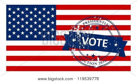 Presidential election in the USA - poster
