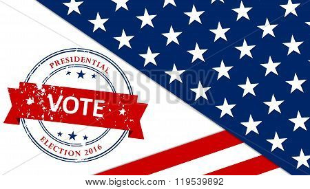 Presidential election in the USA - poster