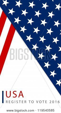 Presidential election in the USA - poster