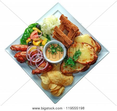 Sandwich with fried chicken