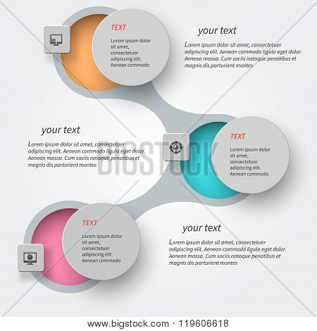 Abstract 3D Paper Infographics