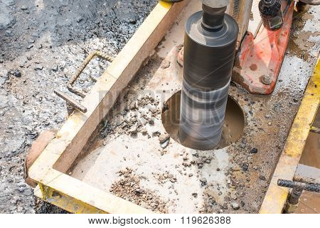 Testing for Compaction using Coring test buy machine