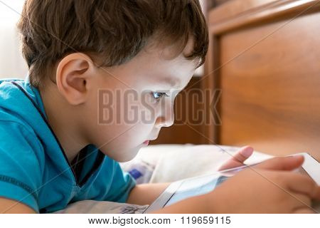 Boy with tablet