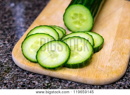 Cucumbers sliced