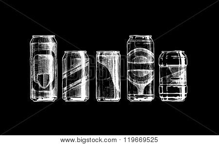 Set Of Beverage Cans
