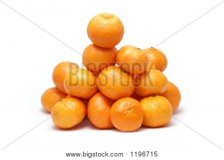 Mandarinen, isoliert auf weiss