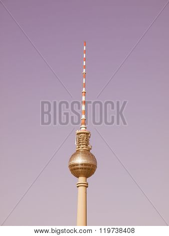 Tv Tower, Berlin Vintage