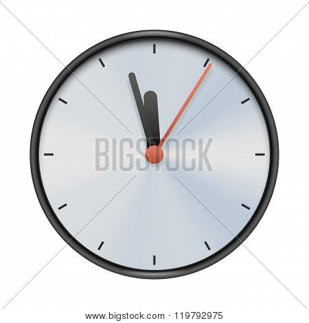clock on white