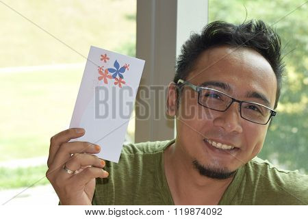 A Happy Asian Malay Man