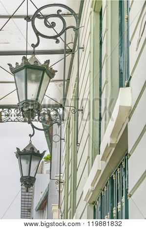 Antique Decorated Lamps In Las Penas Guayaquil Ecuador