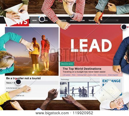 News Feed Article Journalism Advetise Concept