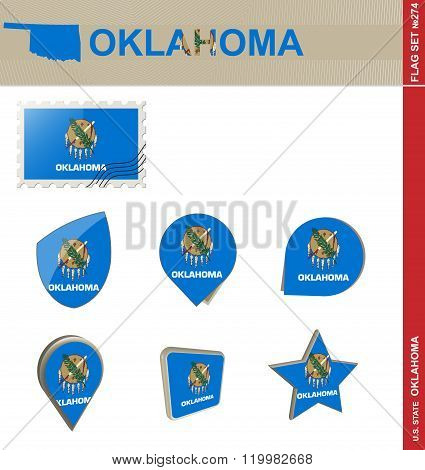 Oklahoma Flag Set, Flag Set #274