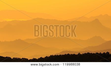 Mountain Layer Level In Thailand