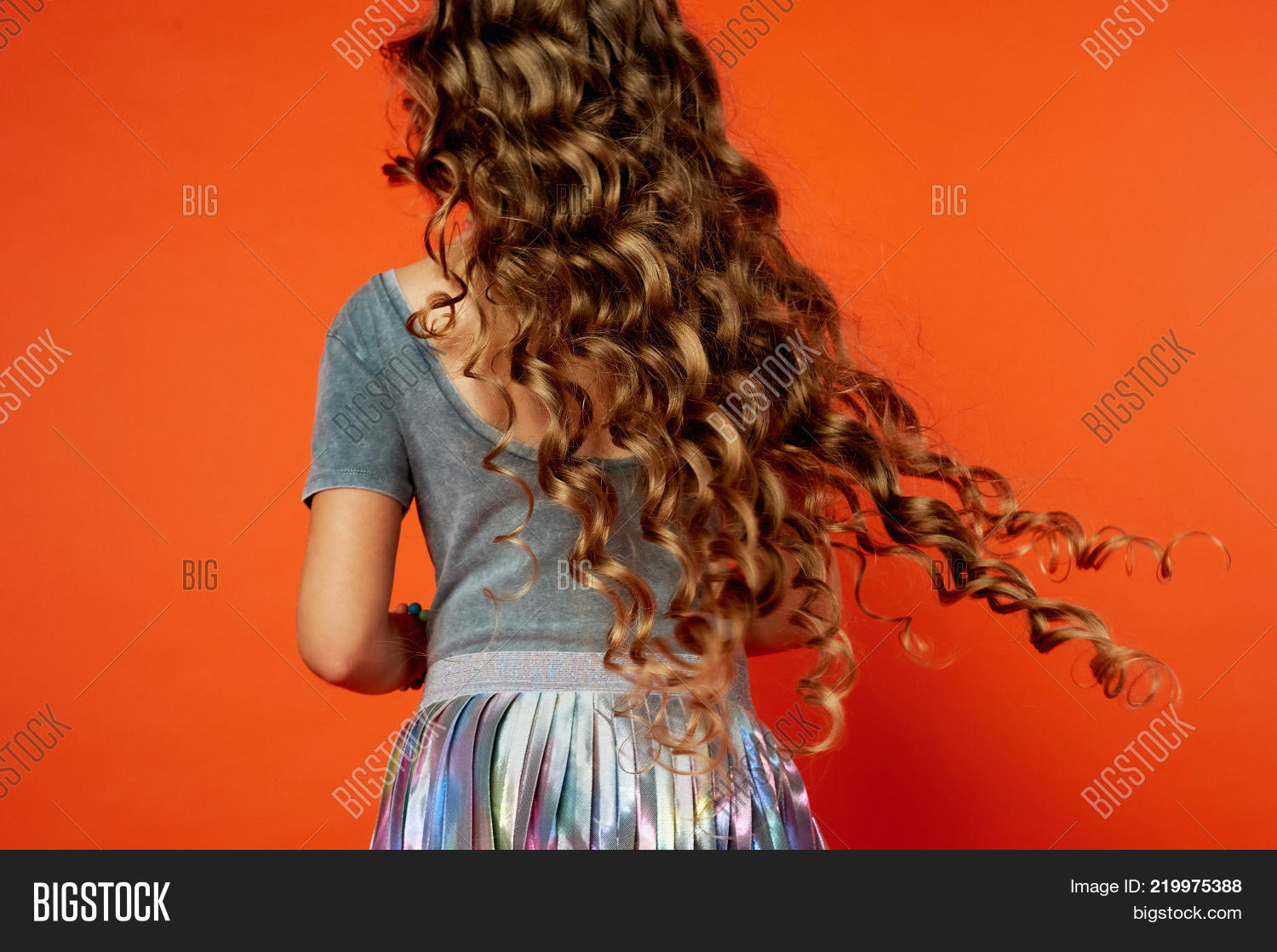 Girl On Orange Image & Photo (Free Trial) | Bigstock