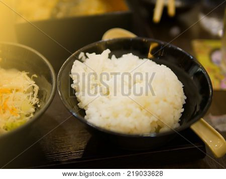 Japan food in restaurant very delicious and for sportsperson