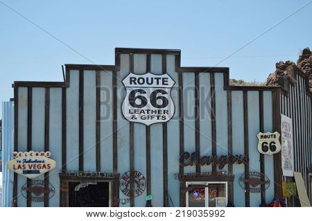 Gift Shop In Oatman June 22 2017. Route 66 Oatman. Arizona USA EEUU.