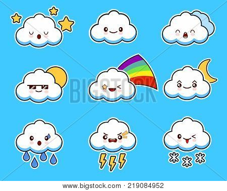Cartoon Cute Cloud Vector Photo Free Trial Bigstock