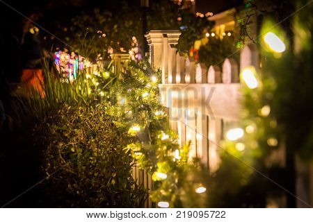 Miracle of Christmas night. Walking thru Christmas lights