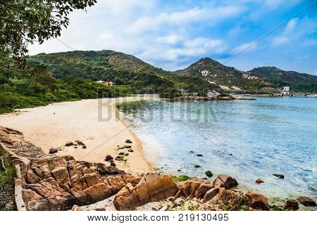 Beautiful beach Lamma island, Hong Kong