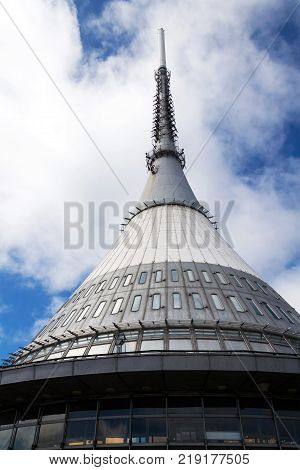 Jested Tower, Telecommunication Transmitter On Jested Mountain, Liberec, Czech Republic