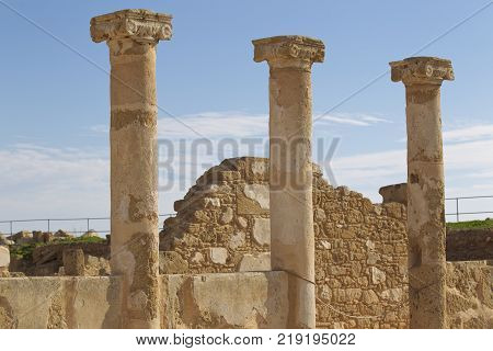 Archaeological excavations of ancient Greek civilization the island of Cyprus