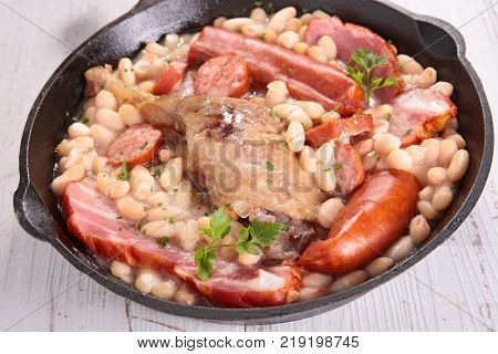 french cassoulet with duck