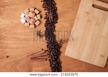 The Original Concept, The Milk River And Coffee Coast. Place For Your Text.
