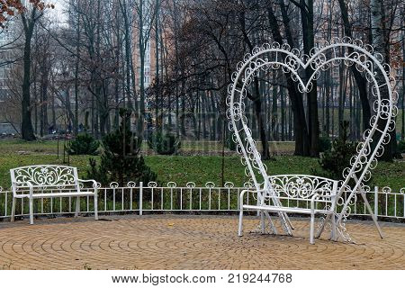 Gazebo pergola in parks and gardens for relax and ceremony