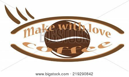 Vector ilustration.Eps 10.made with love-coffee. quality concept