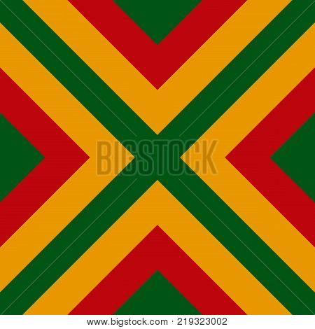 Vector seamless pattern of Reggae colors flag for cushion blanket pillow plaid t-shirt graphics cloth poster
