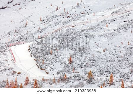 Mountain near Campitello di fassa, Dolomites Alps, Italy