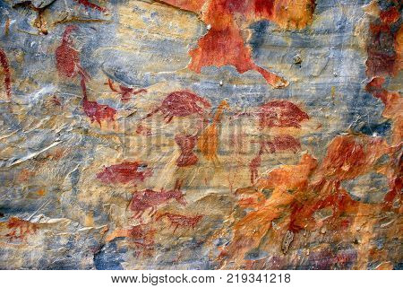 Rock drawing of Cerca Grande - Matozinhos (MG) Brazil