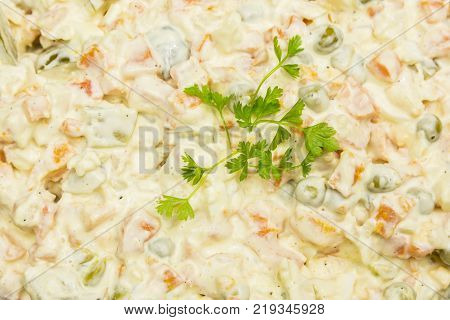 Close-up of a vegetable salad which is the perfect dish for vegetarians.