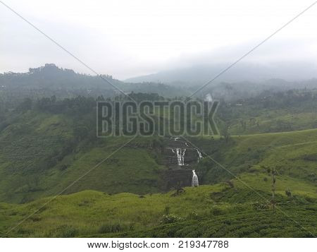 St.Claire Water Fall  in nuwaraeliya, sri lanka