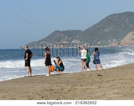 Cleopatra Beach After Rain, Alanya, Turkey