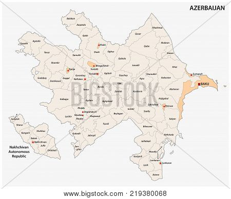 Azerbaijan Administrative Map 2.eps