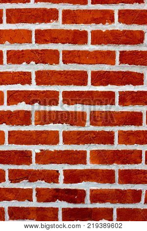 Brick wall texture red and brown colored as background.
