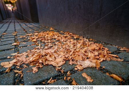 Berlin, Germany - September 23, 2015: Holocaust Memorial, Berlin, Germany, Europe