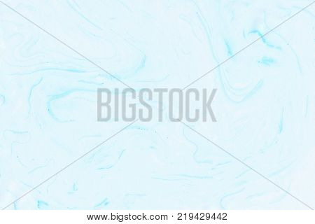 Suminagashi Marble Texture Hand Painted With Indigo Ink. Digital Paper 1272 Performed In Traditional