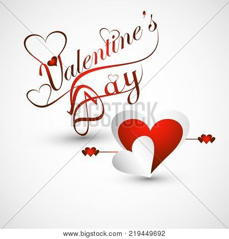 Beautiful design for Valentine s Day. Vector illustration.