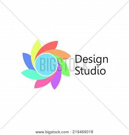 Abstract symbol icon design element. EPS 10 vector grouped for easy editing. No open shapes or paths.