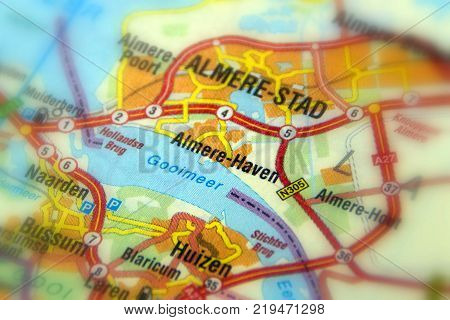 Almere Haven (Almere) and Gooimeer  is a planned city and municipality in the province of Flevoland, Netherlands (Europe).