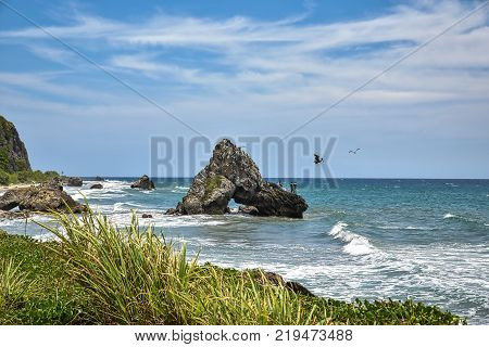 Travel photography - wild seascape next to Caracas (Venezuela).