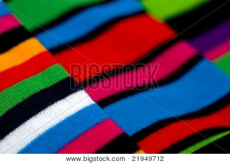 bunte Textilien