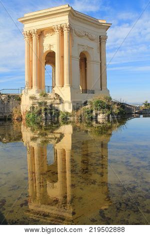 Water tower in Pêyrou garden, Montpellier, Frane